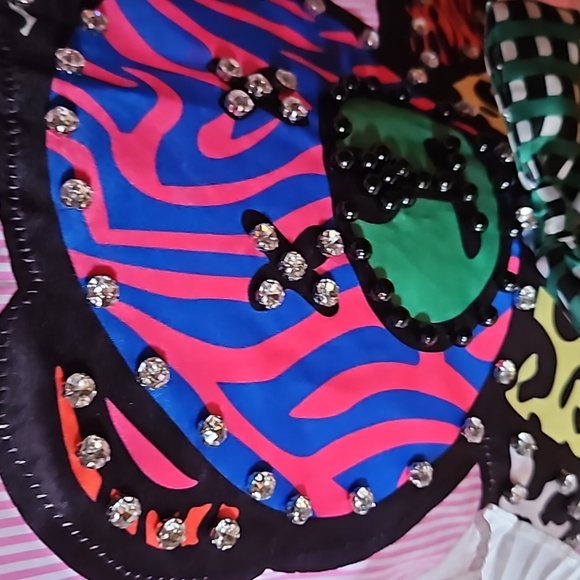 NWOT Denimland Striped Applique Dress - Picture 7 of 15